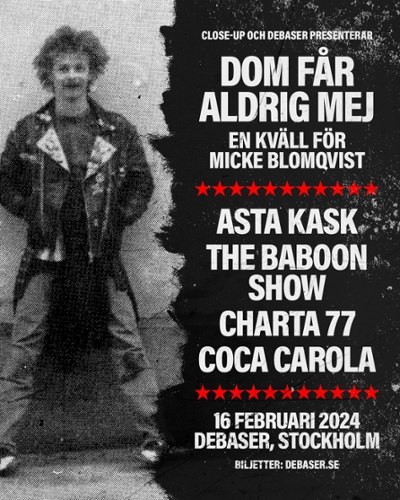 ASTA KASK: Benefiz-Konzert für Micke Blomquist